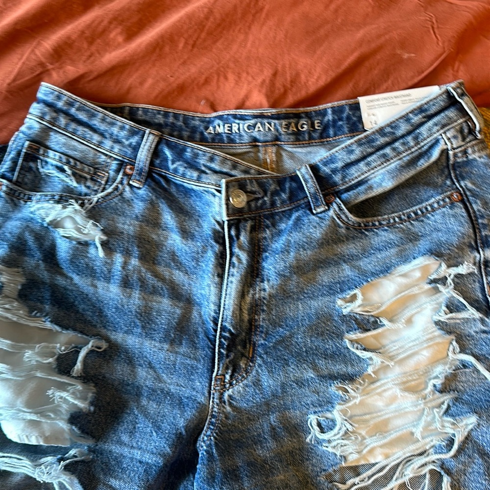 Ripped Jean Shorts